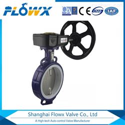 气动涡轮衬氟蝶阀